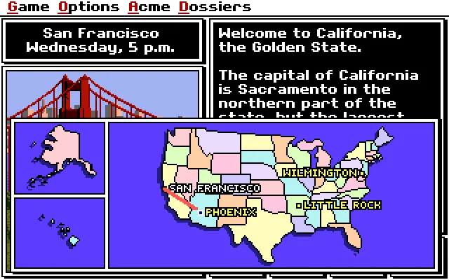 Where in the USA is Carmen Sandiego?