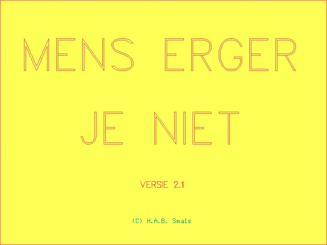 Mens Erger Je Niet