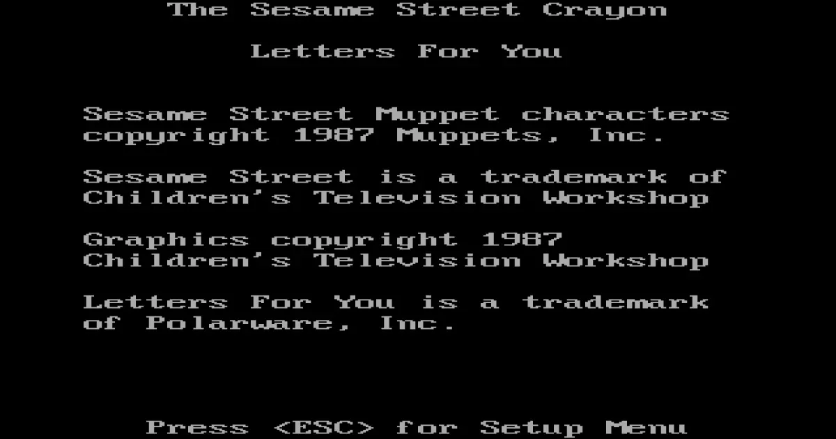 The Sesame Street Crayon: Letters For You