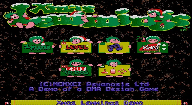 Xmas Lemmings 1992