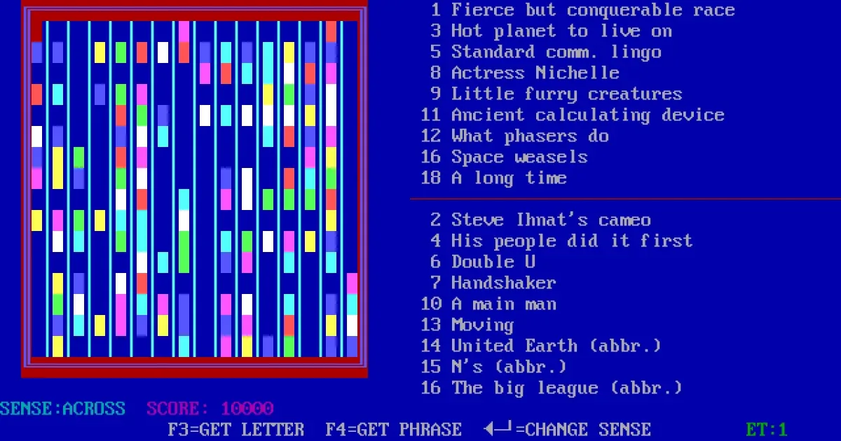 Tommy's Crosswords