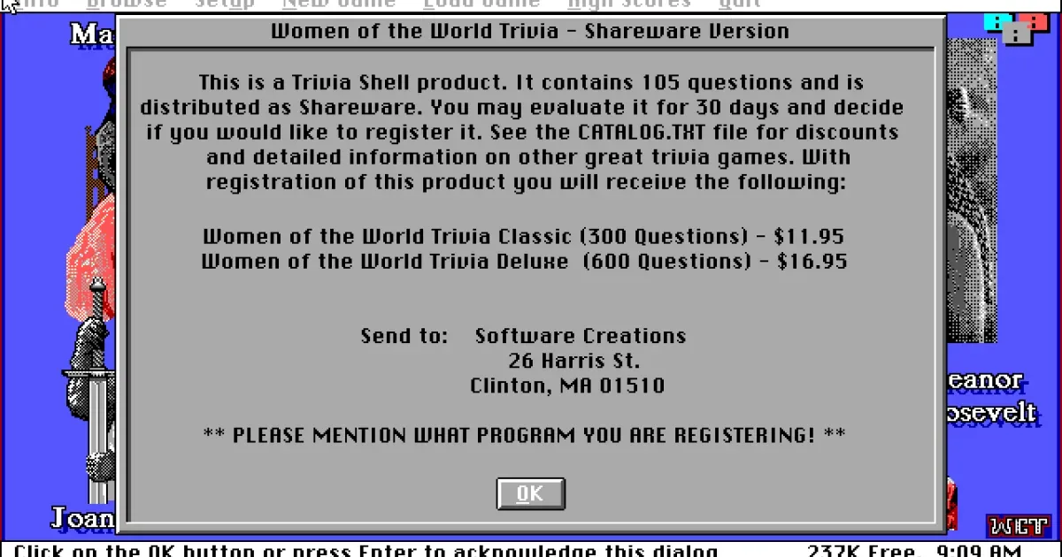 Women of the World Trivia
