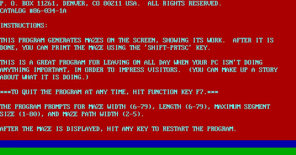 Tommy's Show And Tell Maze Generator