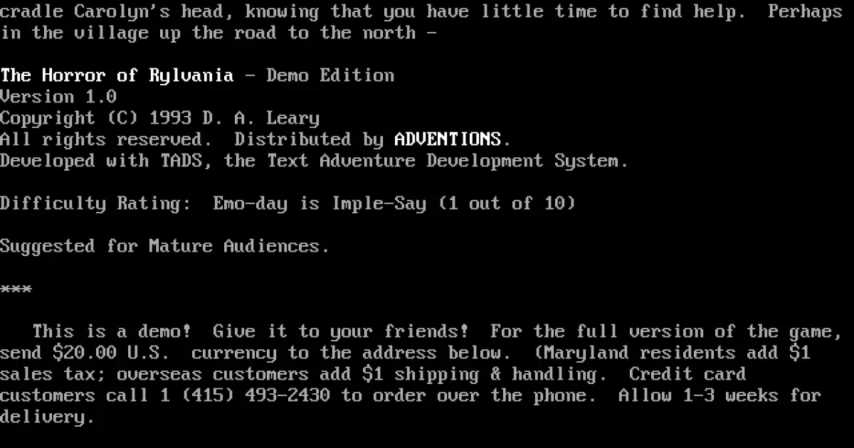 The Horror of Rylvania