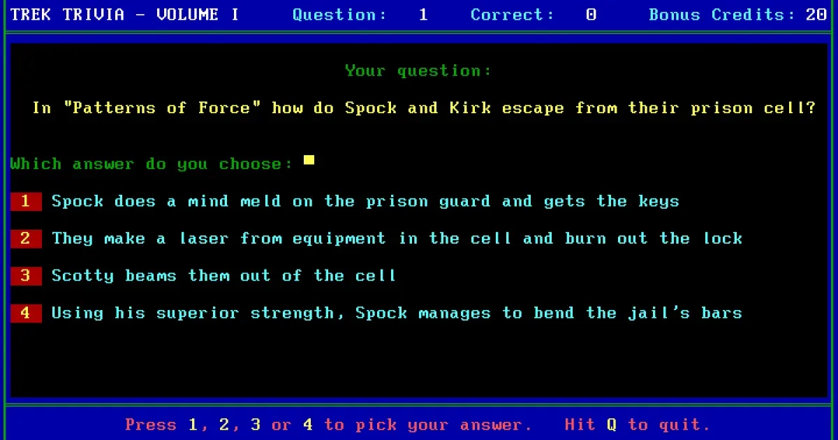 Trek Trivia